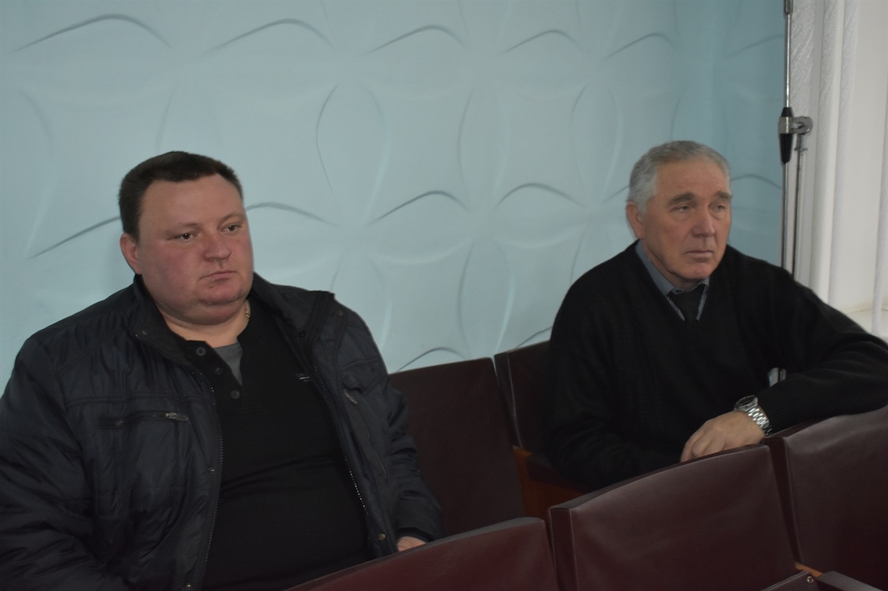 Депутати Нижньосірогозької районної ради Василь Дудка, Олександр Коробков