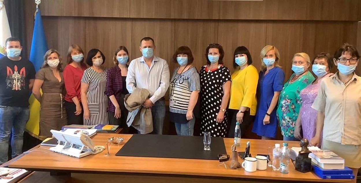 Учасники прес-туру&nbsp;”Досвід реформ на Дніпропетровщині” на прийомі у мера Дніпра