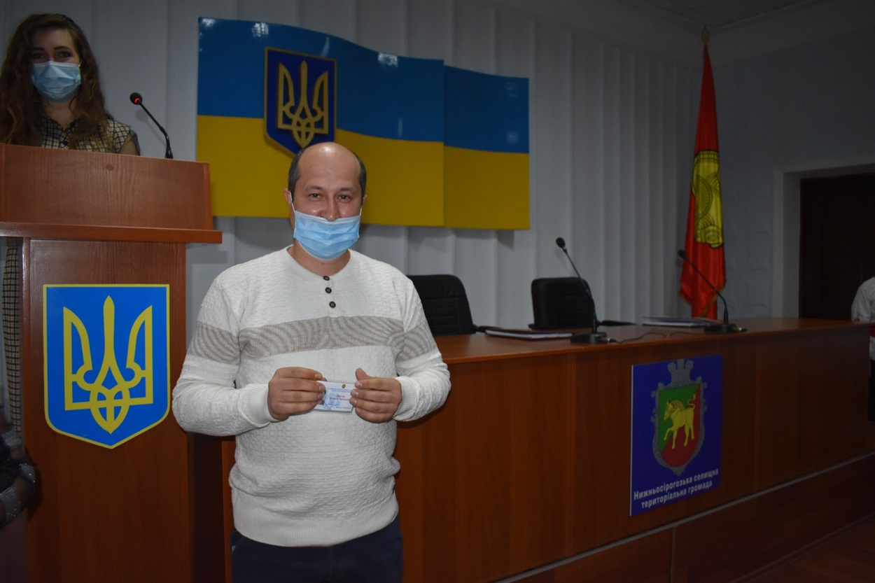 Депутат Нижньосірогозької селищної ради Віталій Джеліп
