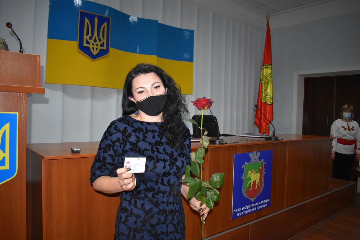Депутатка Нижньосірогозької селищної ради Наталія Здоровець