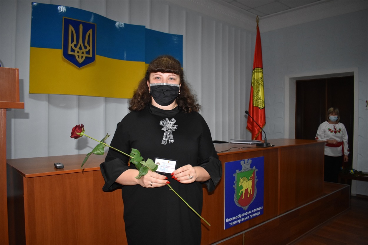 Депутатка Нижньосірогозької селищної ради Наталія Недобер