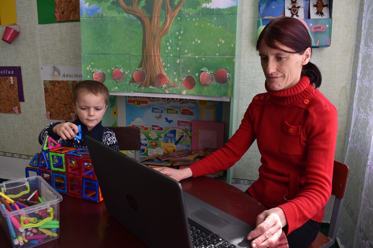 Світлана Соколова з сином Богданом