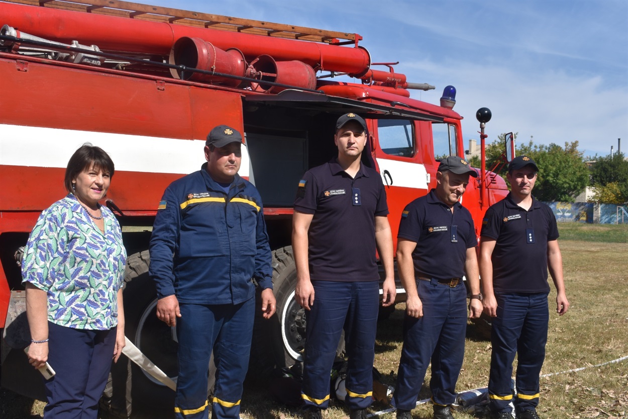 Принагідно Ольга Клочко привітала представників 9-ї ДПРЧ з прийдешнім професійним святом — Днем рятівника