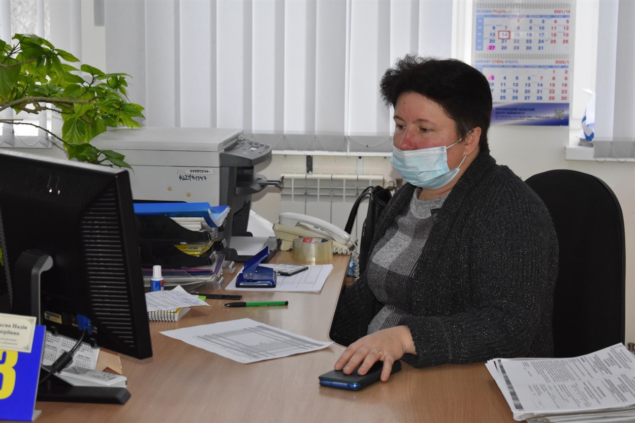 Провідний фахівець з питань зайнятості відділу надання соціальних послуг Надія Ананьєва