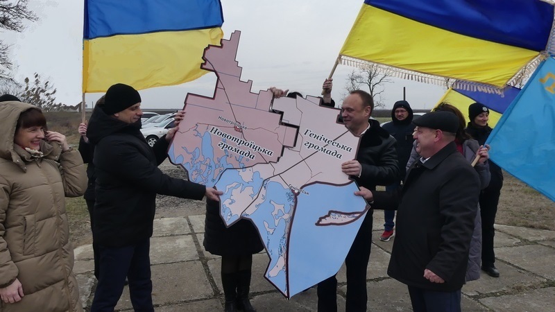 Мітинг в Новотроїцьку