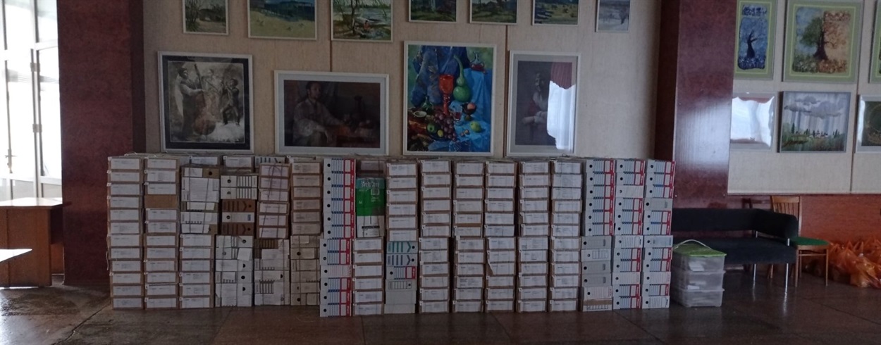 Підготовлений до евакуації гербарій помістили в 1000 коробок