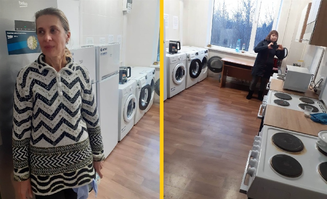 На кухні соціального гуртожитку