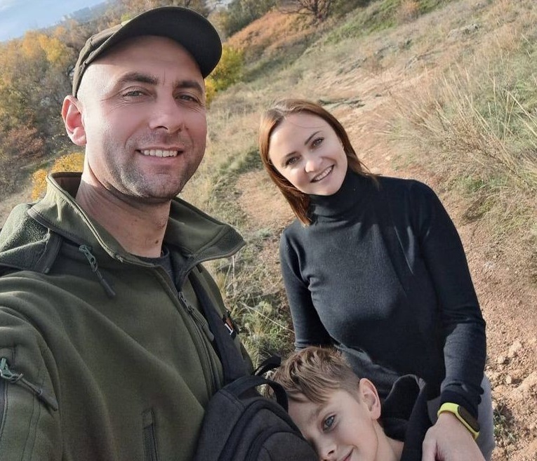 Сергій Домашов з родиною