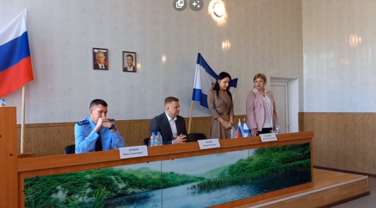 Представлення Ольги Полосухіної по посаді «главы администрации Ивановского муниципального округа». Скріншот: kherson-news.ru