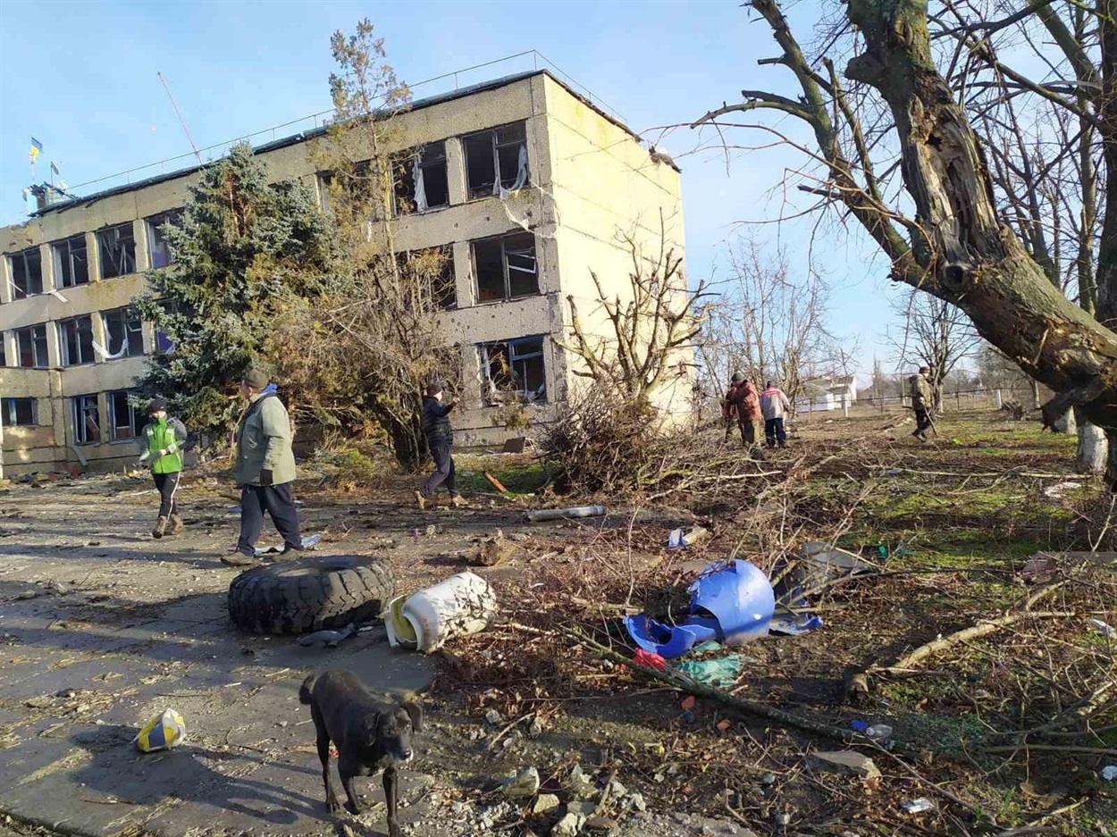 Нововоронцовську громаду систематично обстрілюють. Фото Нововоронцовської селищної військової адміністрації