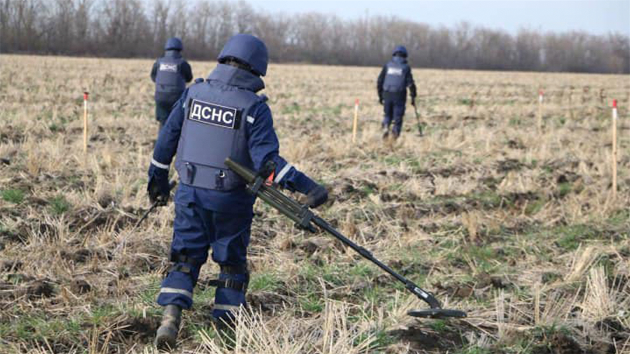 На Херсонщині розмінували  25% від усієї території. Фото dsns.gov.ua