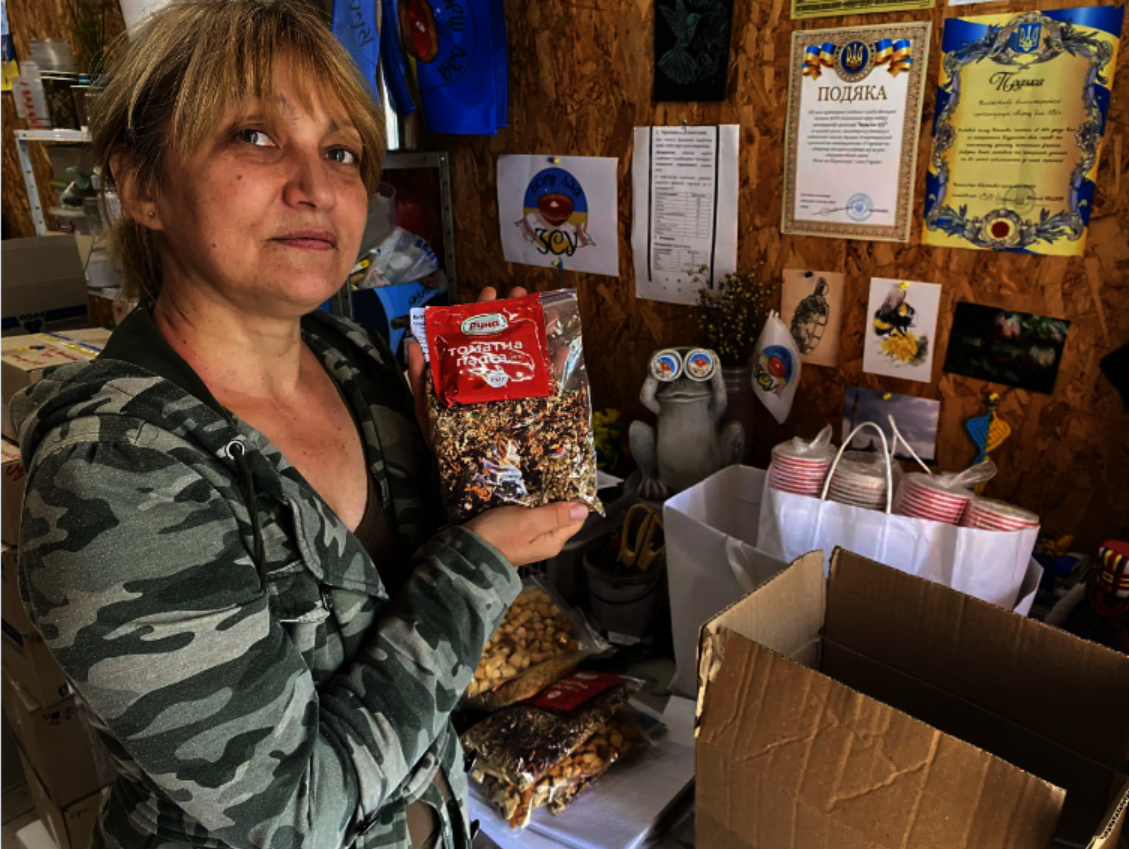 Тійна Коротаєва, координаторка волонтерського руху “Борщ для ЗСУ”. Фото з Facebook-сторінки