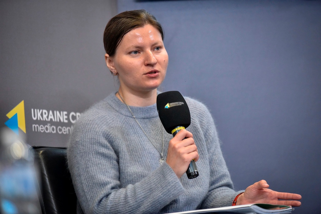 Екологиня міжнародної благодійної організації “Екологія-Право-Людина” Катерина Полянська. Фото пресцентр УКМЦ