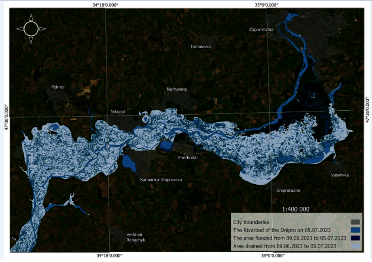Каховське водосховище. 5 липня 2023 року