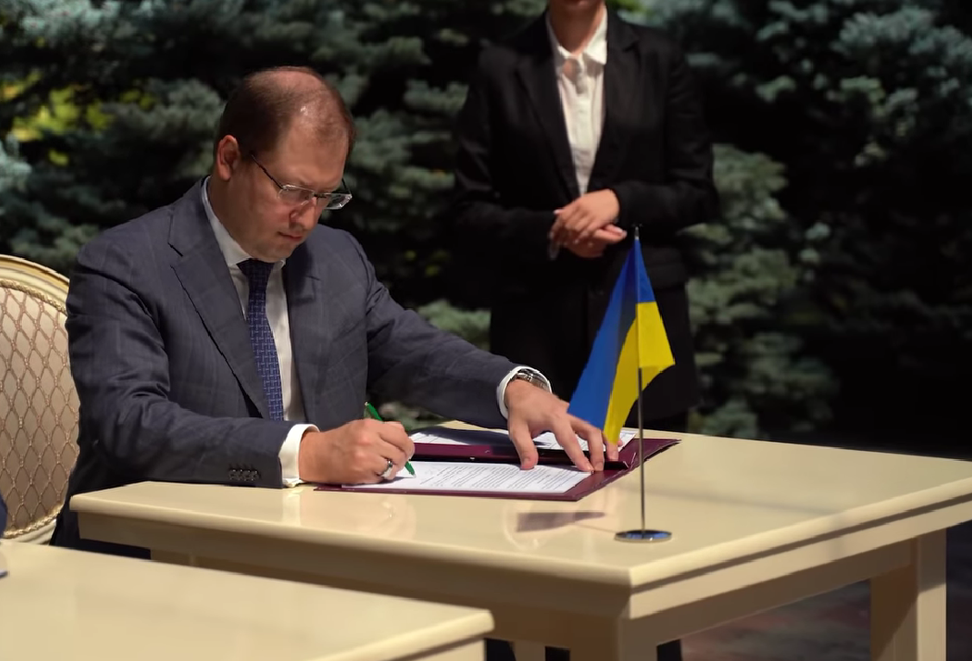 Руслан Стрілець, міністр захисту довкілля та природних ресурсів України. Одеса, 15.08.24. Скриншот відео з Facebook-сторінки Руслана Стрільця