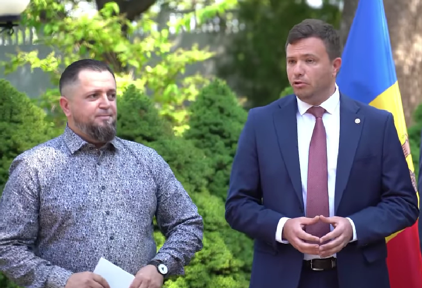 Серджіу Лазаренку, міністр навколишнього середовища Молдови. Одеса, 15.08.24. Скриншот відео з Facebook-сторінки Руслана Стрільця