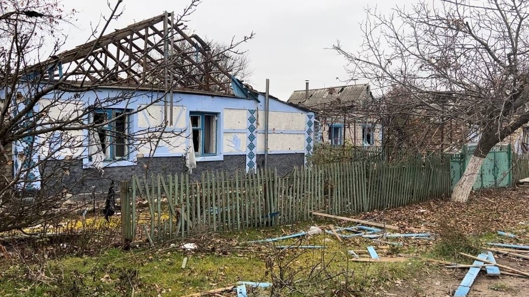 Зруйнований будинок у Любомирівці. Фото: Єлизавета Кротик