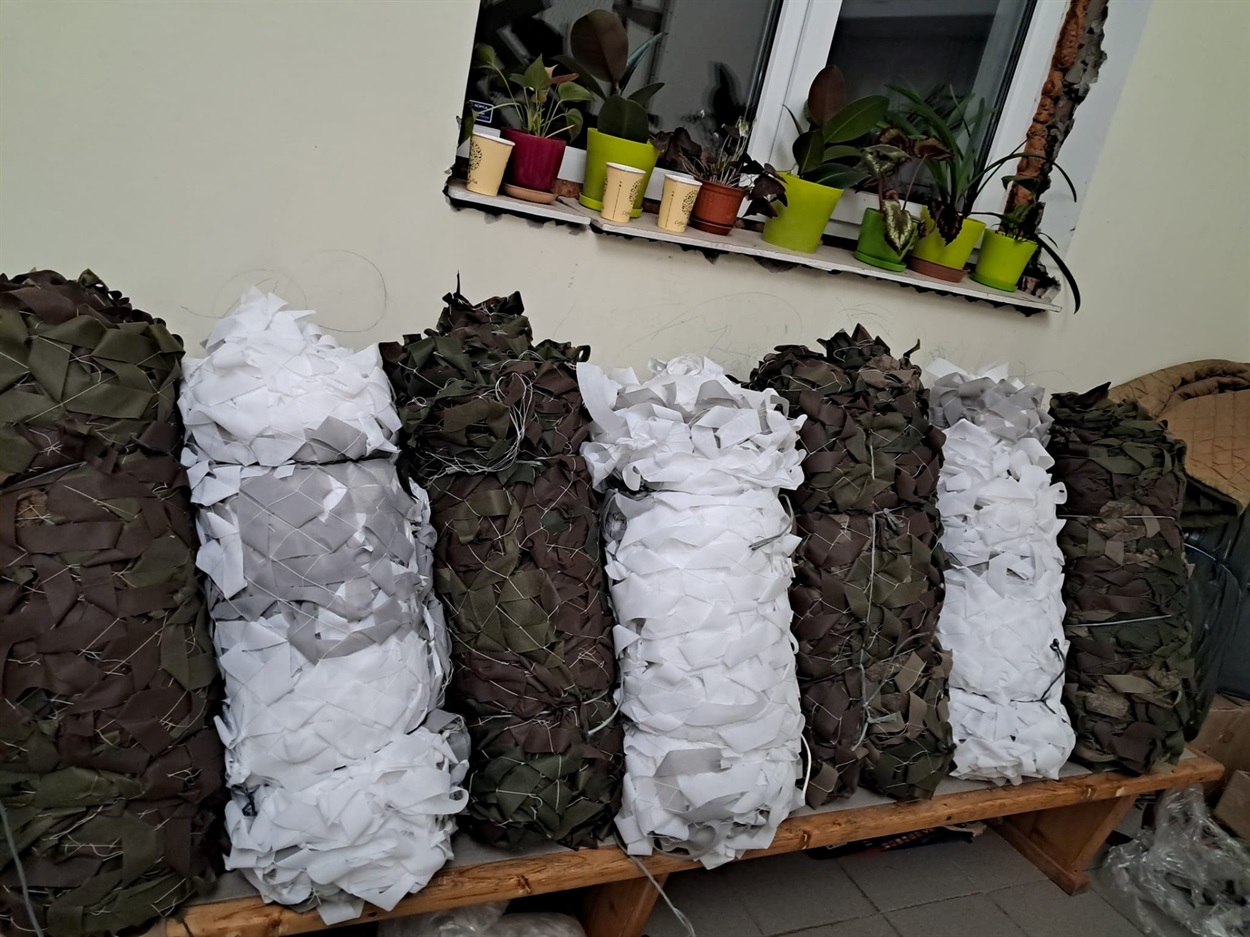 Маскувальні сітки готові до відправки на фронт