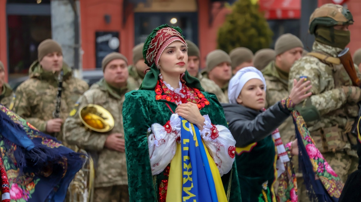 Житомир. Меморіальний захід до 2-ї річниці звільнення Херсона 