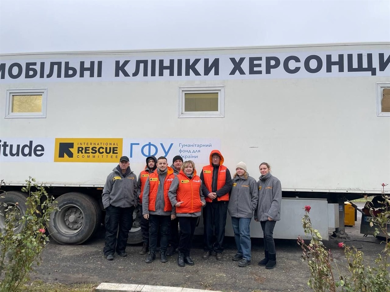Робота мобільної клініки на Херсонщині. Фото: Херсонська ОВА