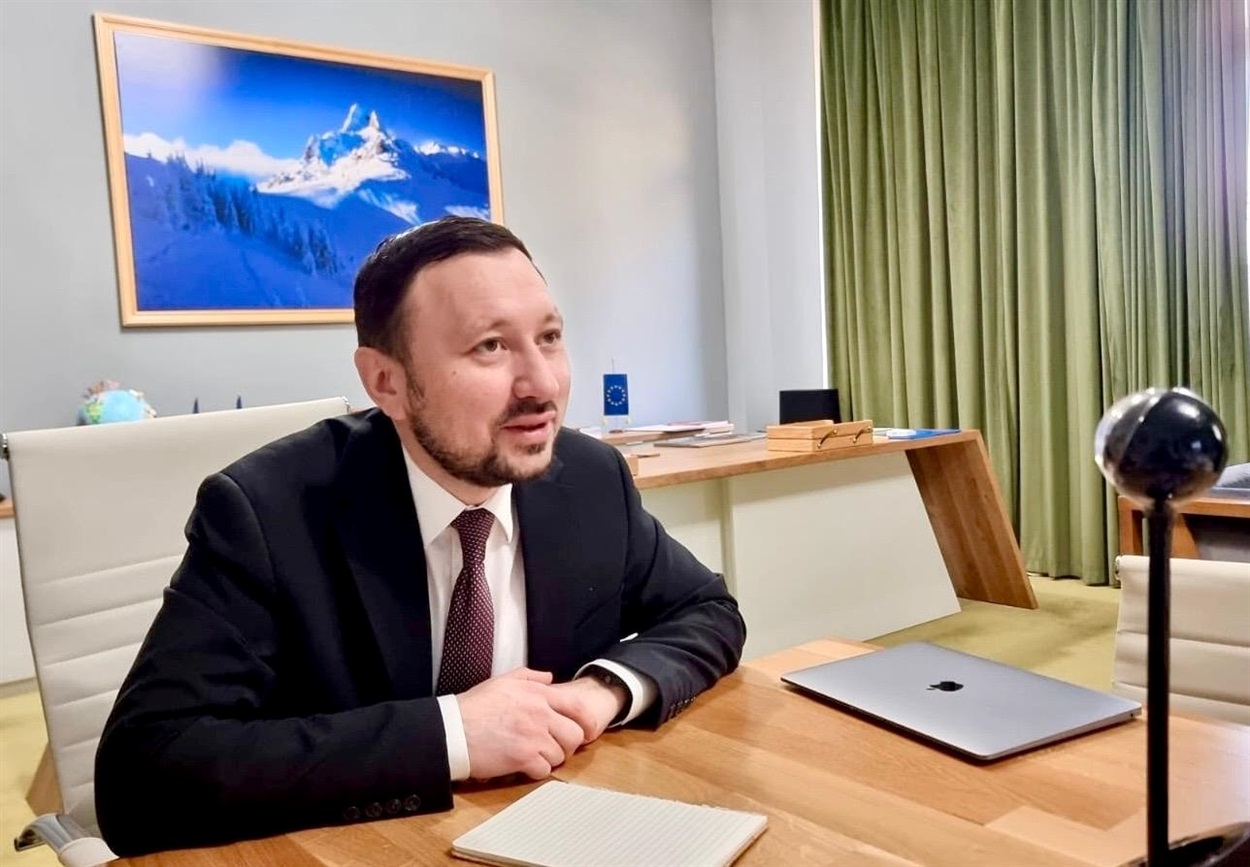 Відеоконференція міністрів довкілля Болгарії, Румунії, України. 13.01.2025. Фото: з Facebook-сторінки Міністра довкілля, водних та лісових ресурсів Румунії 