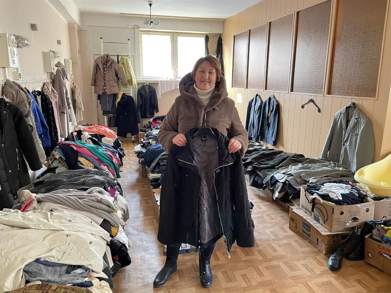 Херсонський обласний гуманітарний хаб в Києві. Фото: Телеграм-канал Херсонської ОВА