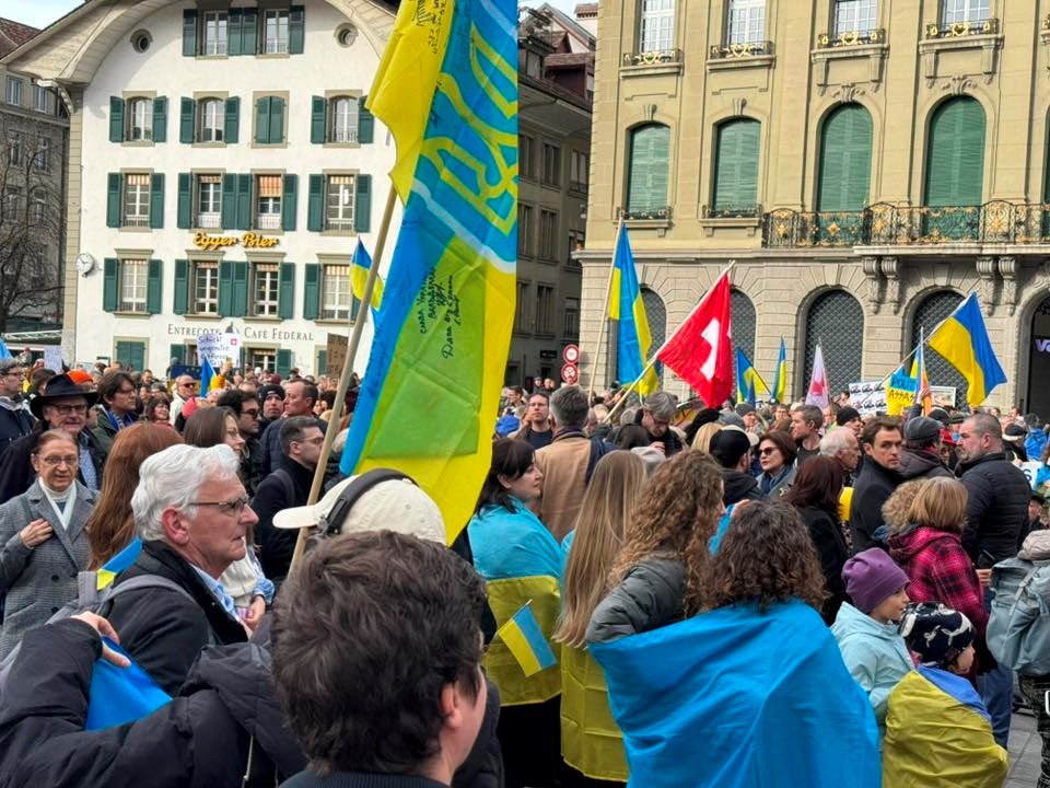 Хода солідарності з Україною в Берні. Фото: Посольство України в Швейцарії