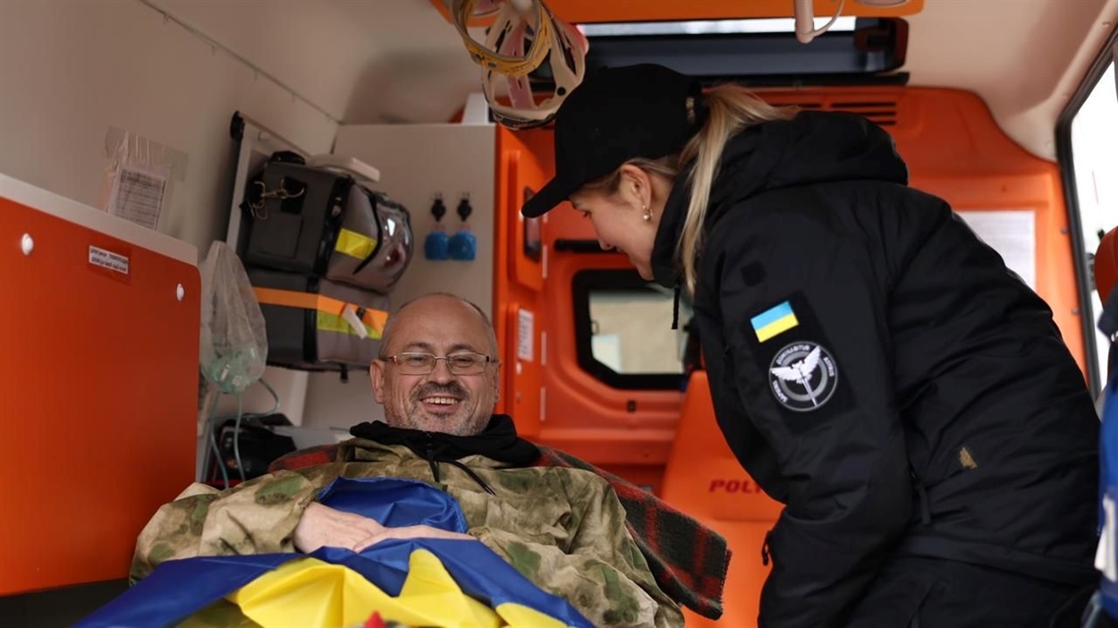 Обмін полоненими 19.03.2025 року. Фото: Facebook-сторінка Володимира Зеленського