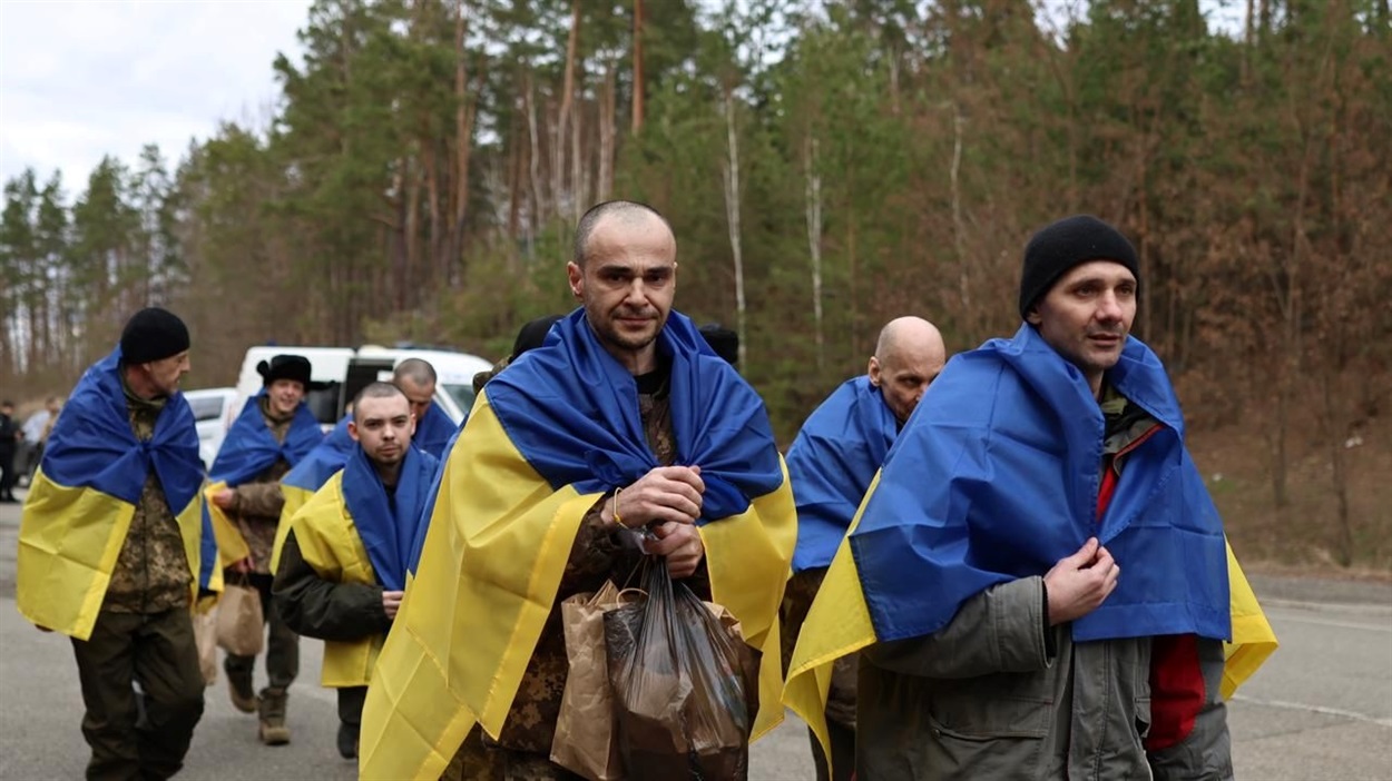 Обмін полоненими 19.03.2025 року. Фото: Facebook-сторінка Володимира Зеленського