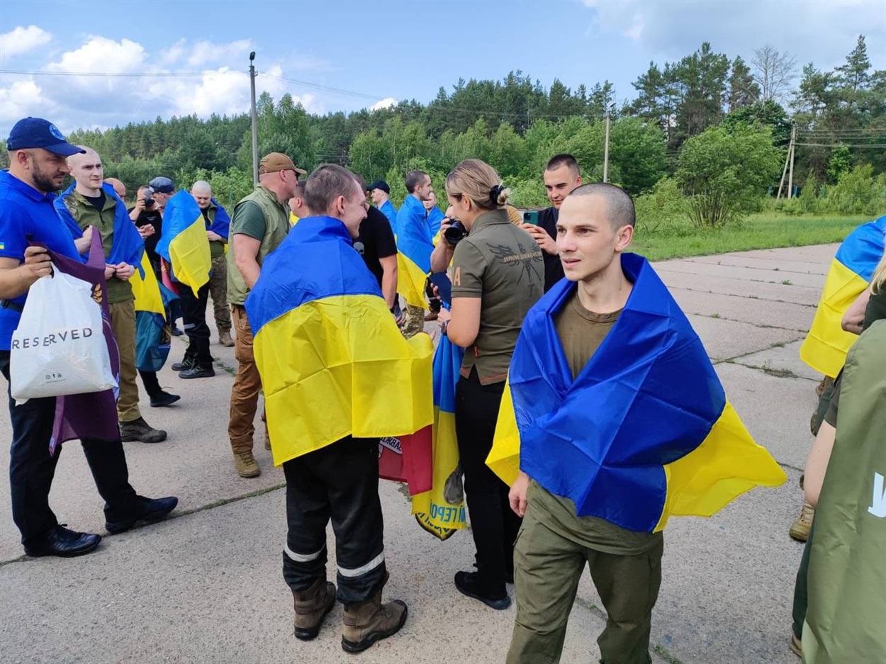 Повернення українських військовополонених. Фото: Телеграм-канал Zelenskiy/Оfficial