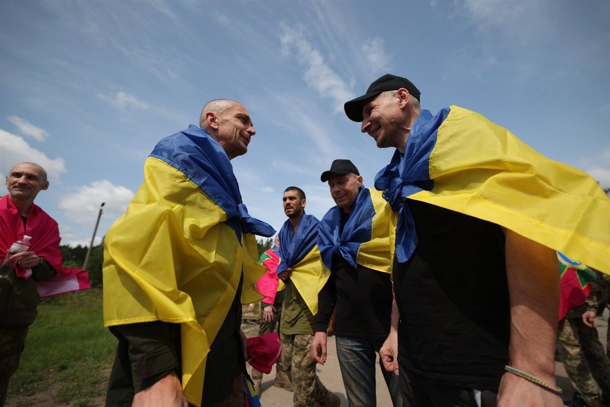 Повернення українських військовополонених. Фото: Телеграм-канал Zelenskiy/Оfficial