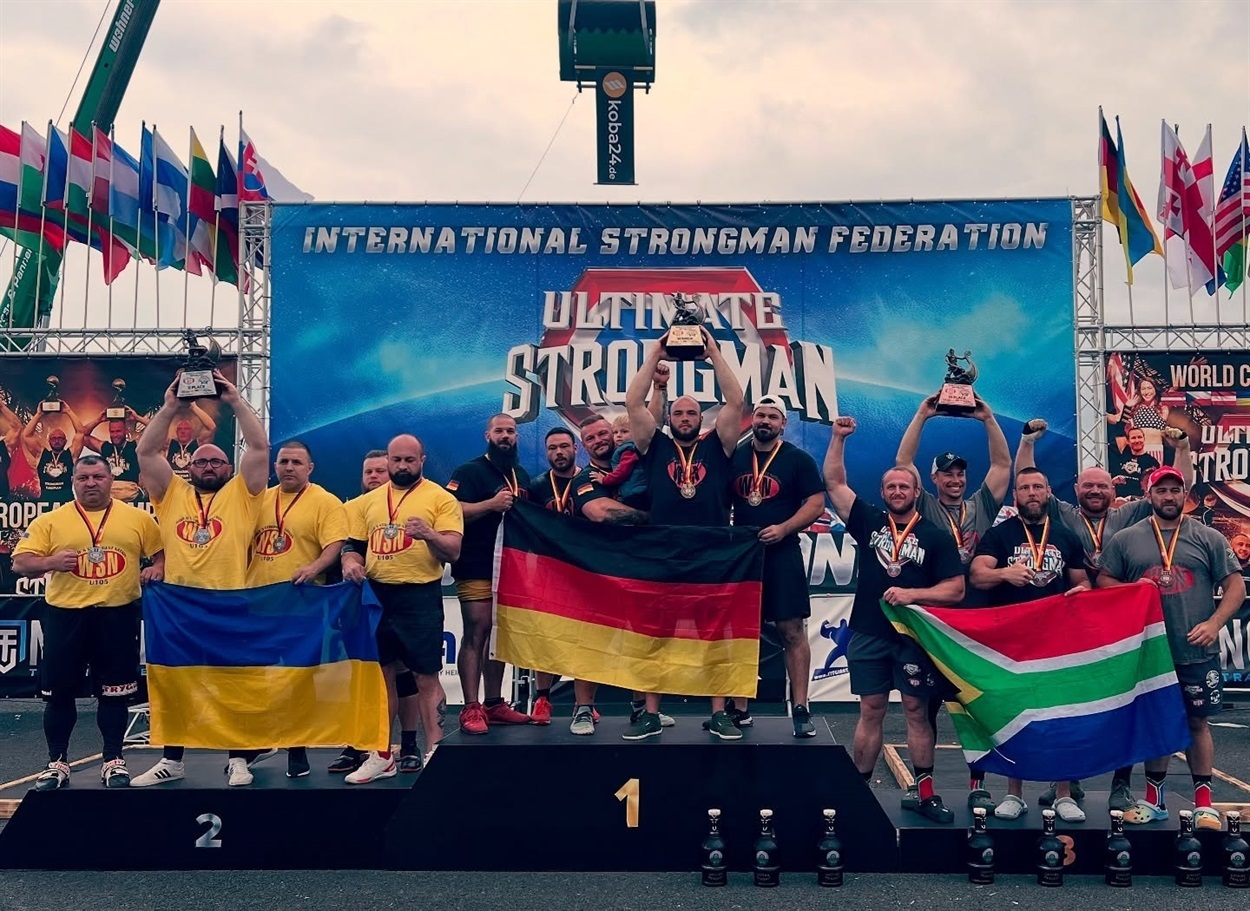 Переможці і призери командного етапу Чемпіонату світу з абсолютного стронгмена «Найсильніша нація планети U105»