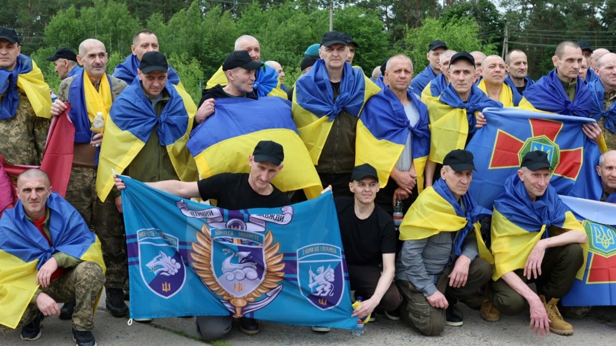Обмін полоненими 19 червня. Фото: Координаційний штаб з питань поводження з військовополоненими