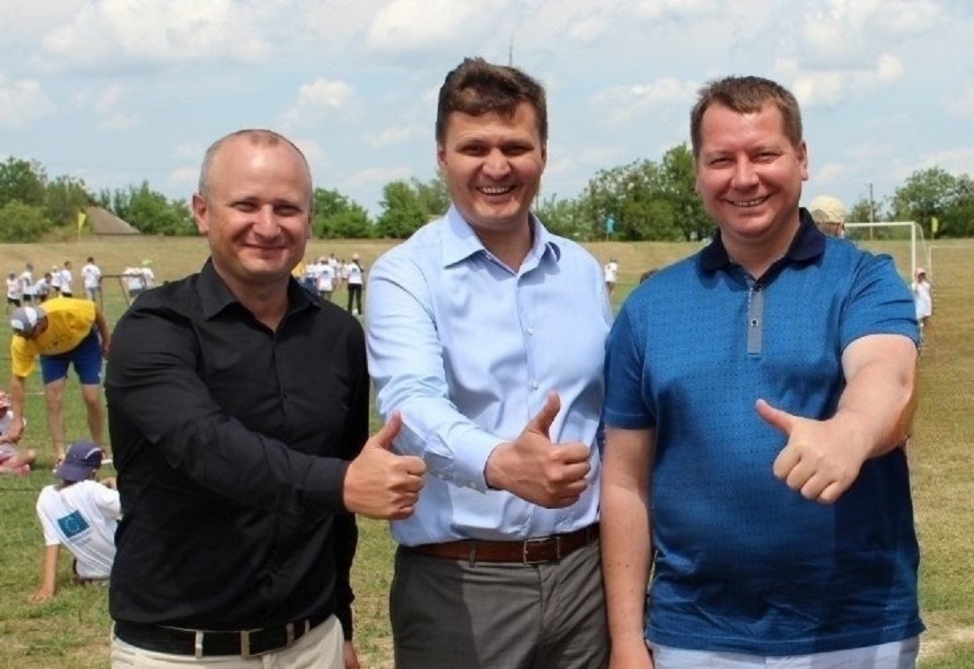 Зліва на право: Олексій Кручер, Сергій Хлань, Андрій Гордєєв. Фото: Херсонська обласна асоціація футболу