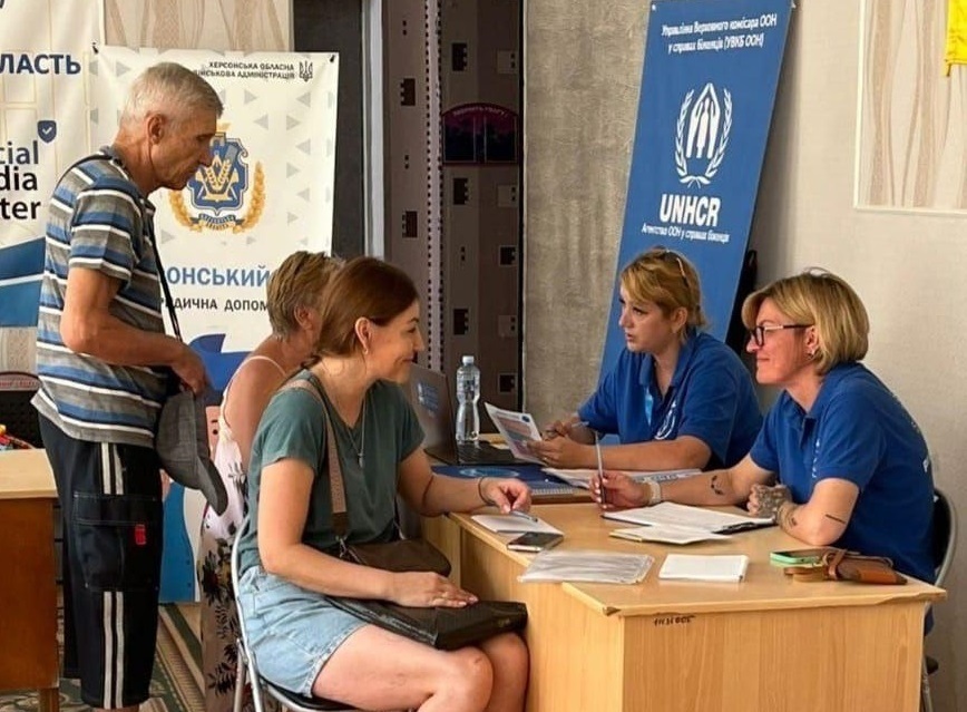 Центр підтримки херсонців “Вільні разом” у Кривому Розі. Фото: Херсонська ОДА (ОВА)