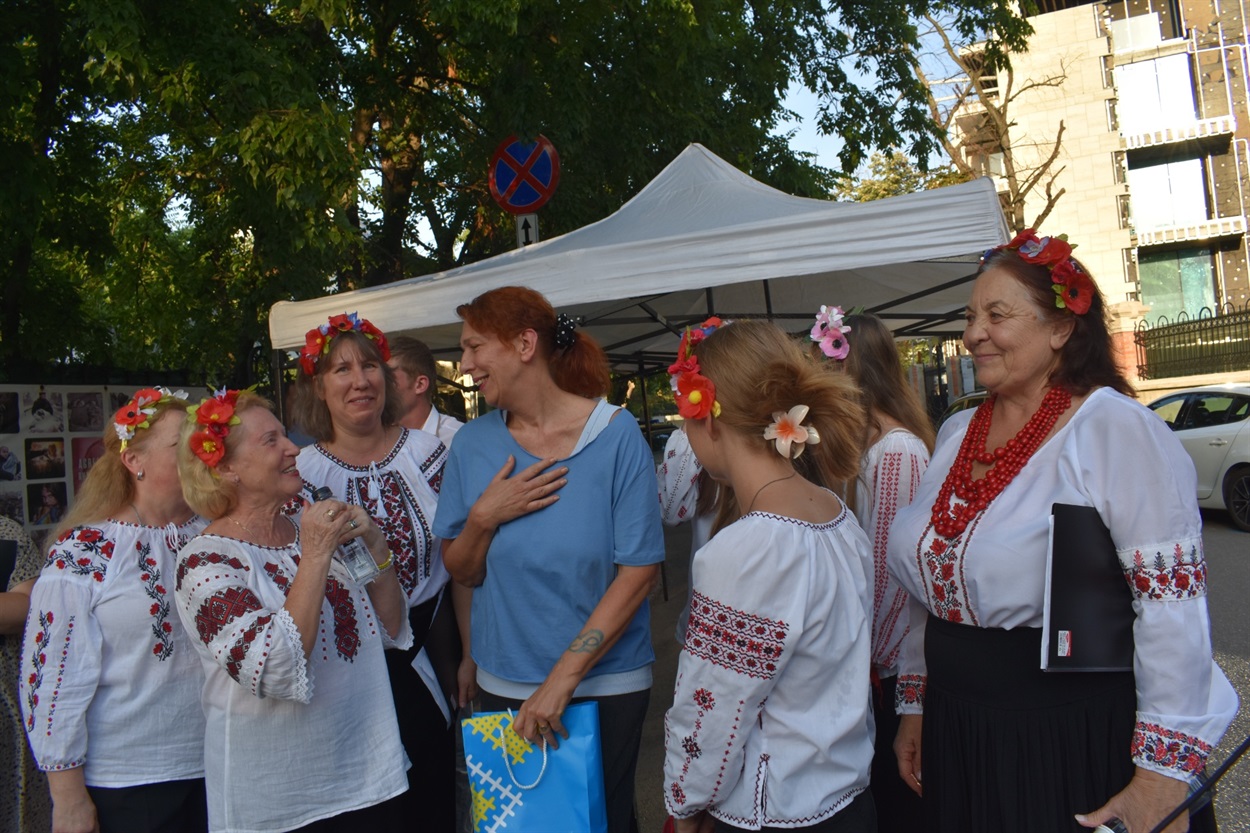 Румунська принцеса Бріанна Караджа на акції до Дня Незалежності України. Бухарест, Румунія, 21 серпня 2025 року