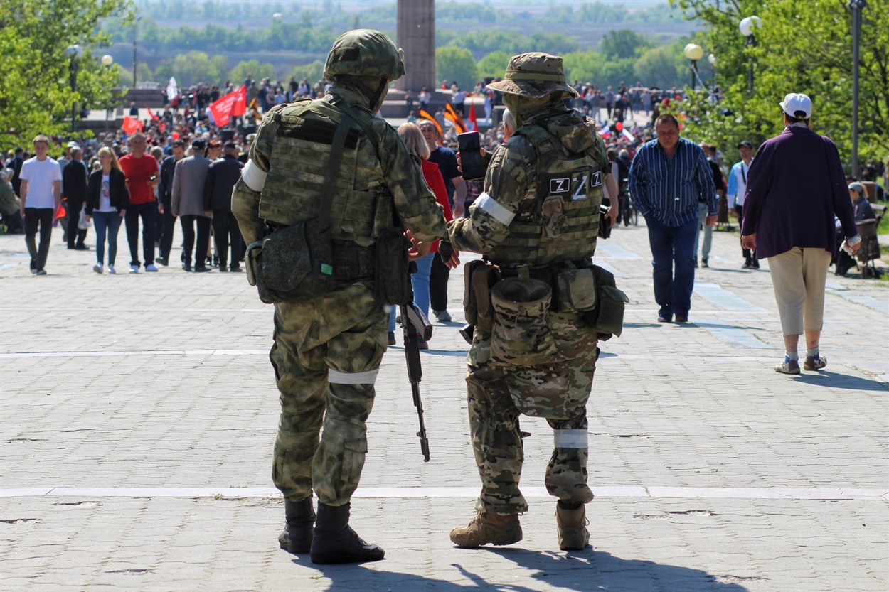 “Побєдобєсіє” в Херсоні. 9 травня 2022 року