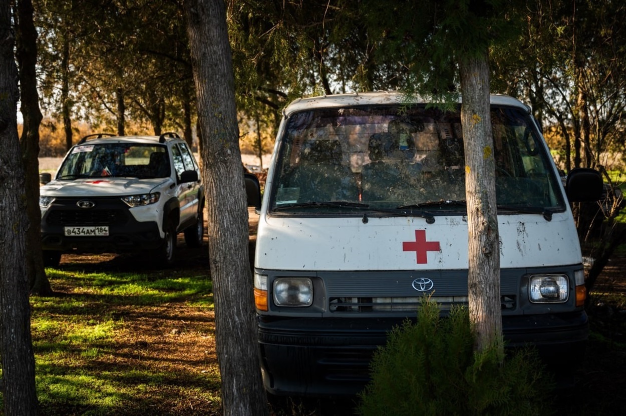 Критично не вистачає “швидких” допомог (с. Червона Поляна, Горностаївька ОТГ). Фото: Телеграм-канал Володимира Сальдо