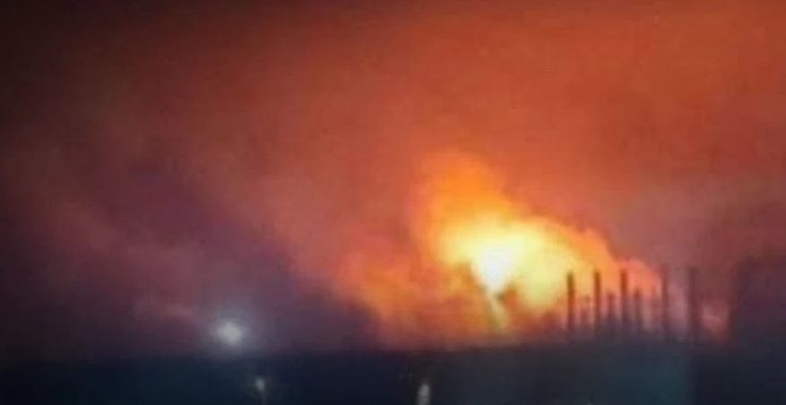 Сили оборони України завдали удару по Алчевському металургійному комбінату на Луганщині. Скриншот відео