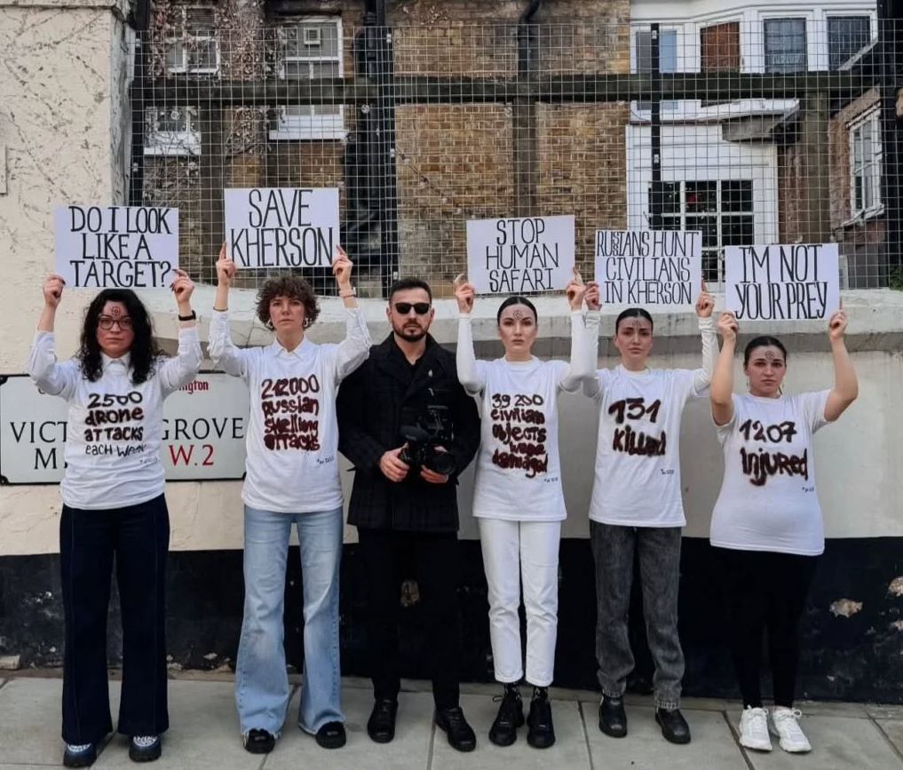 Акція в Лондоні. Фото з Фейсбук-сторінки Вікторії Кіозе