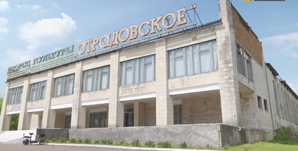  Будинок культури в селі Одрадівка. Скриншот відео