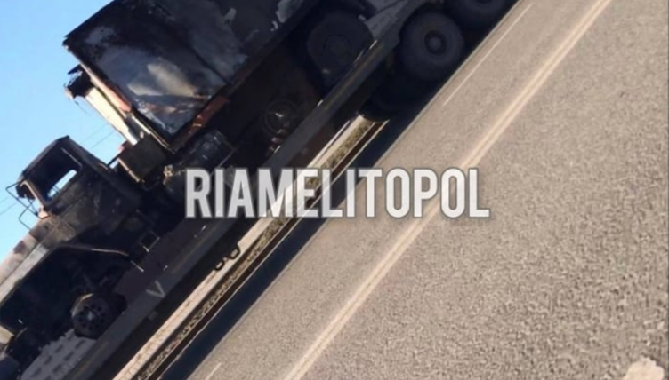 Фото РІА “Південь”. Згоріла техніка окупантів