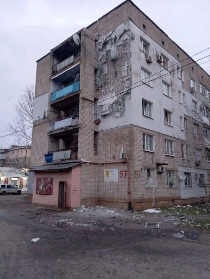 Прильот в окупованому Бердянську. Фото пропагандистські ресурси