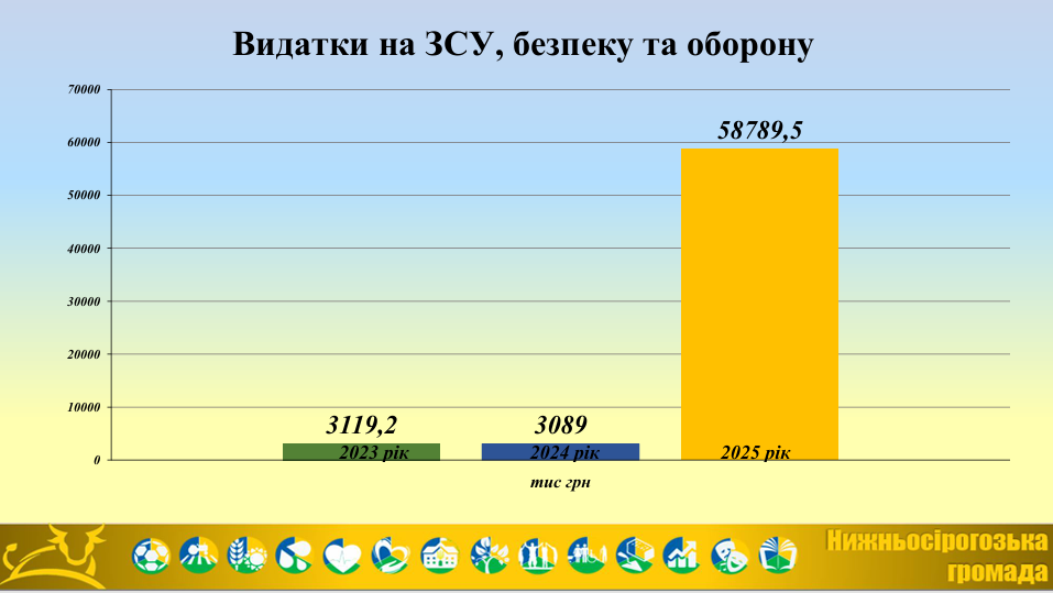 Фінансова допомога ЗСУ та ДСНС: внесок Нижньосірогозько громади у 2025 році
