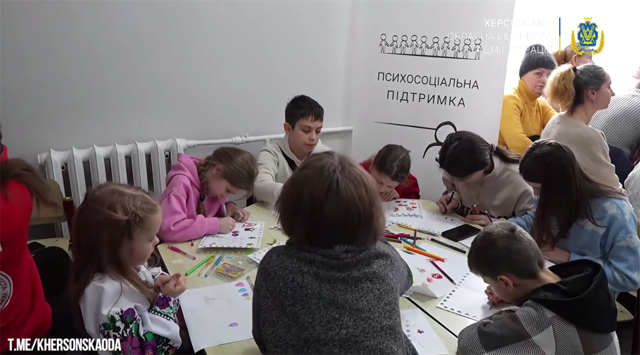 У Житомирі запрацював новий осередок підтримки “Вільні разом”. Скриншот: відео Херсонська ОВА