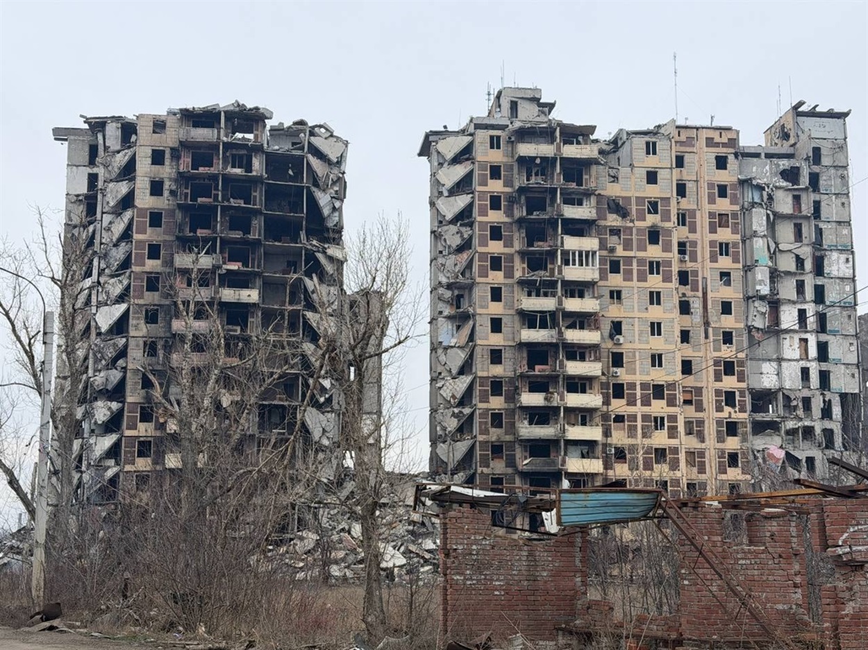 Зруйновані під час війни будинки в Авдіївці