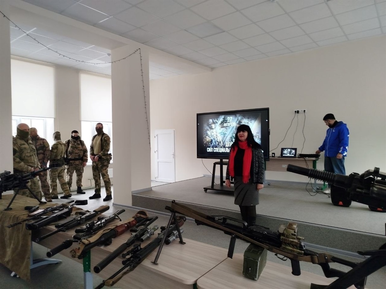 Колаборатка Наталія Черевко. Лютий 2026 року. Фото з окупаційних соцмереж