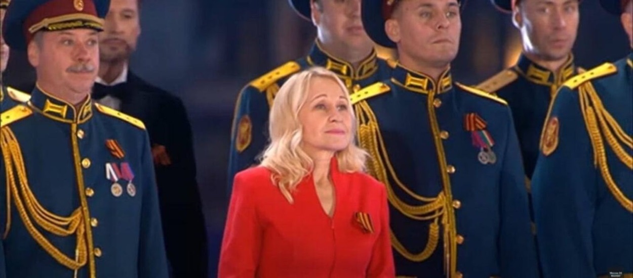 Ружена Рубльова під час концерту на Червоній площі. Скриншот відео