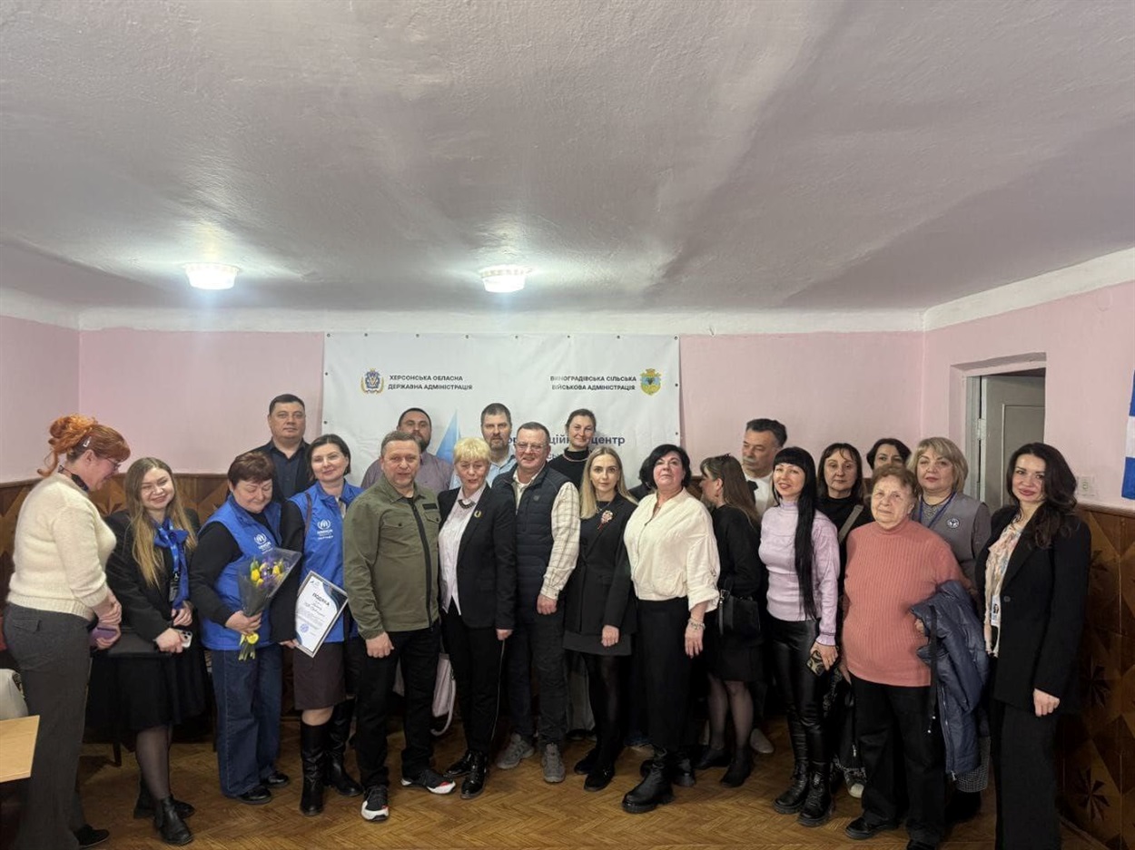 Відкриття центру підтримки ВПО з Херсонщини “Вільні разом” у Чернівцях. Фото: Херсонська ОДА / Facebook