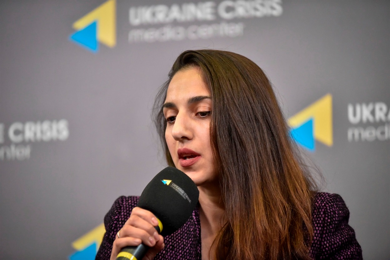 “Сам факт агресії став точкою біфуркації не лише для України, а й для всієї європейської системи безпеки, продемонструвавши руйнівний характер сучасного кремлівського режиму”, — Аліна Понеполяк. Фото: УКМЦ